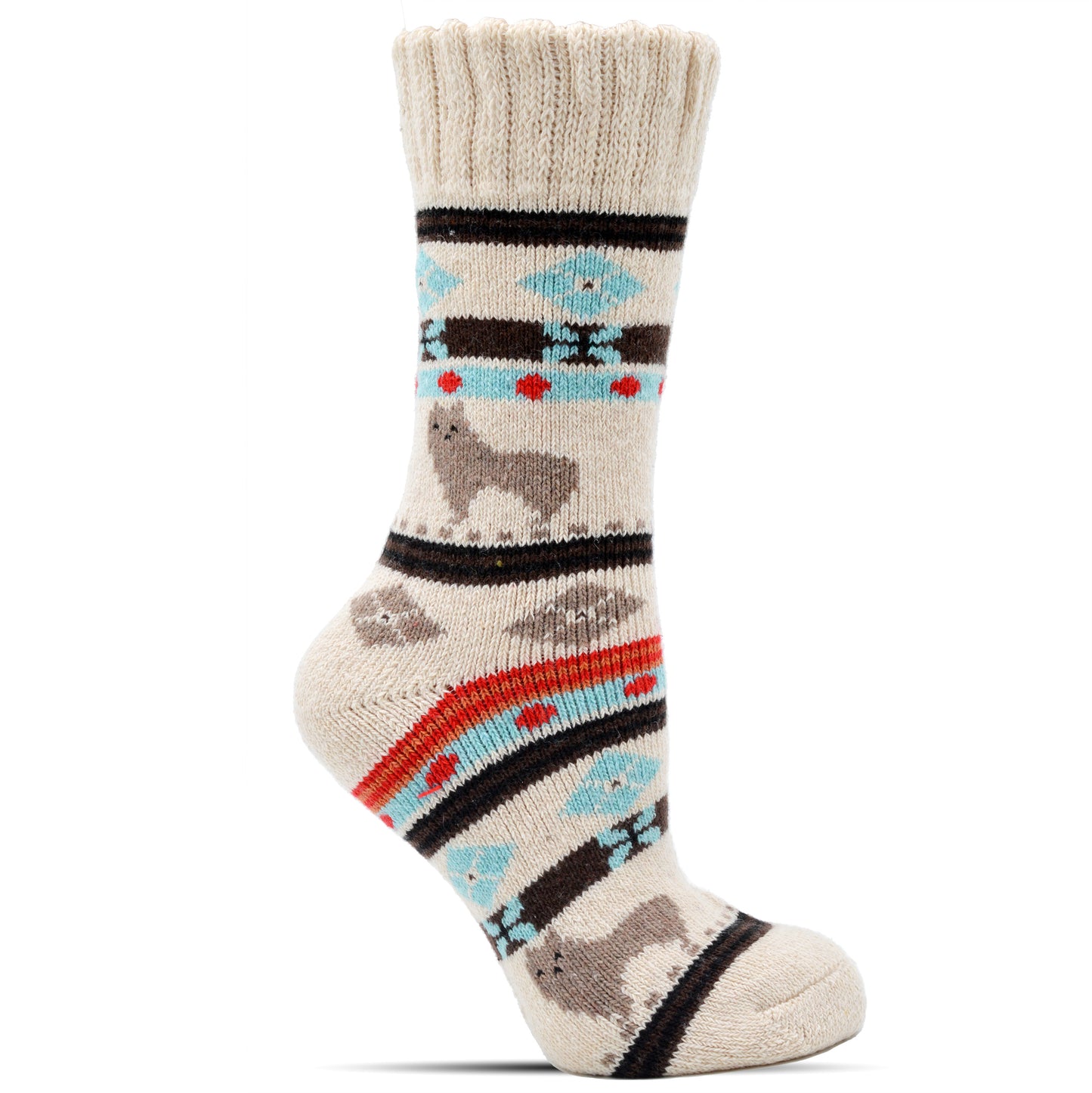 Frostfighter Damen Wintersocken warme Norweger Socken (3x Paar) Baumwolle Wolle