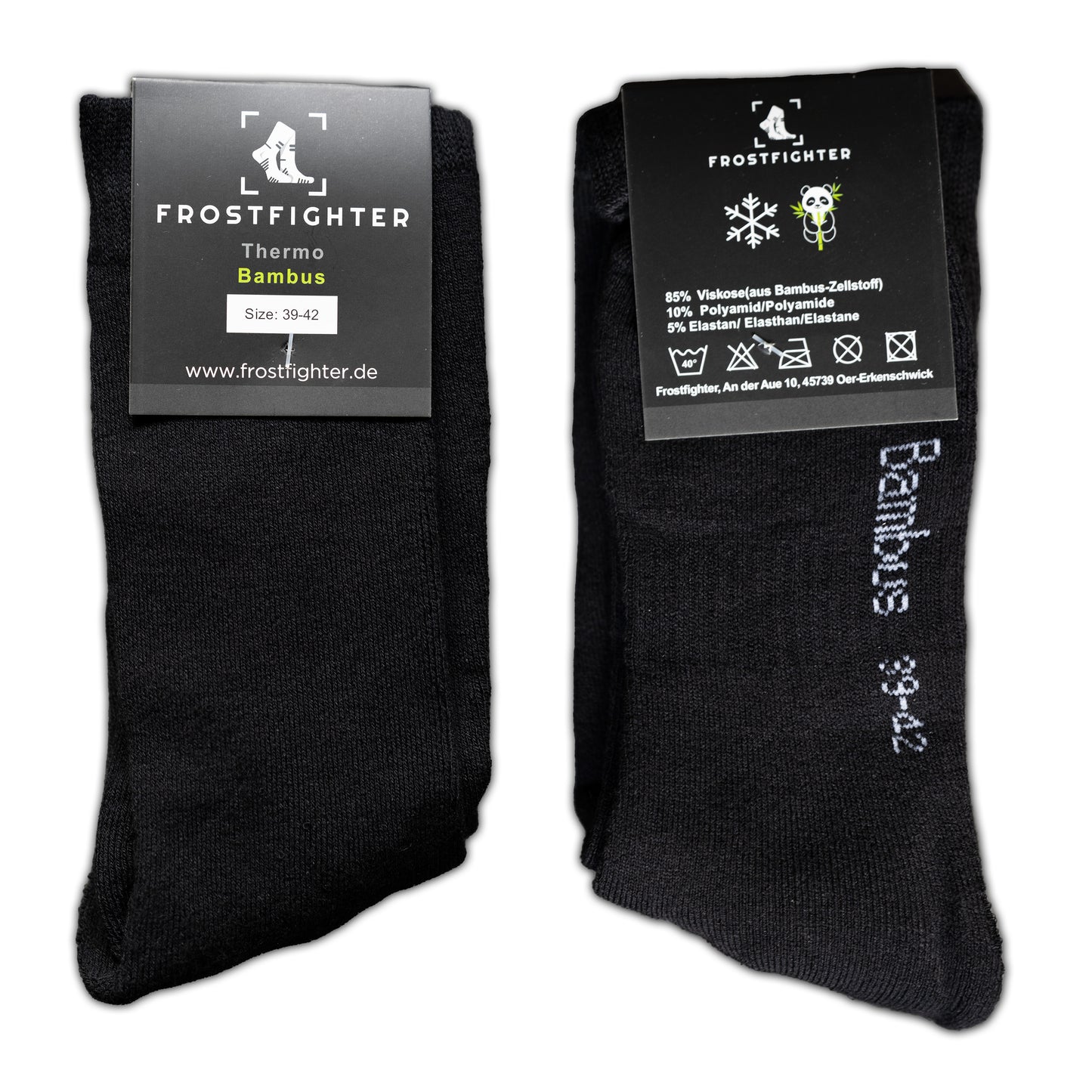 Frostfighter Herren Bambus Thermosocken (6x Paar) Winter Zwischengummi, Vollfrottee Innenfutter