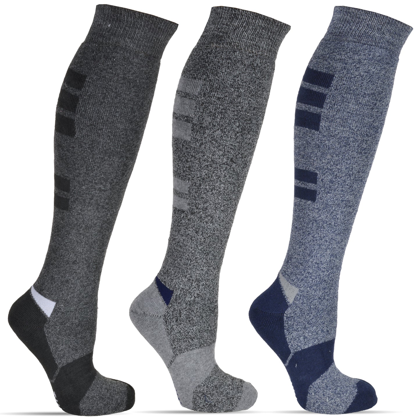 Frostfighter Herren Thermo Kniestrümpfe (4x Paar) Winter Ski Vollfrottee Innenfutter