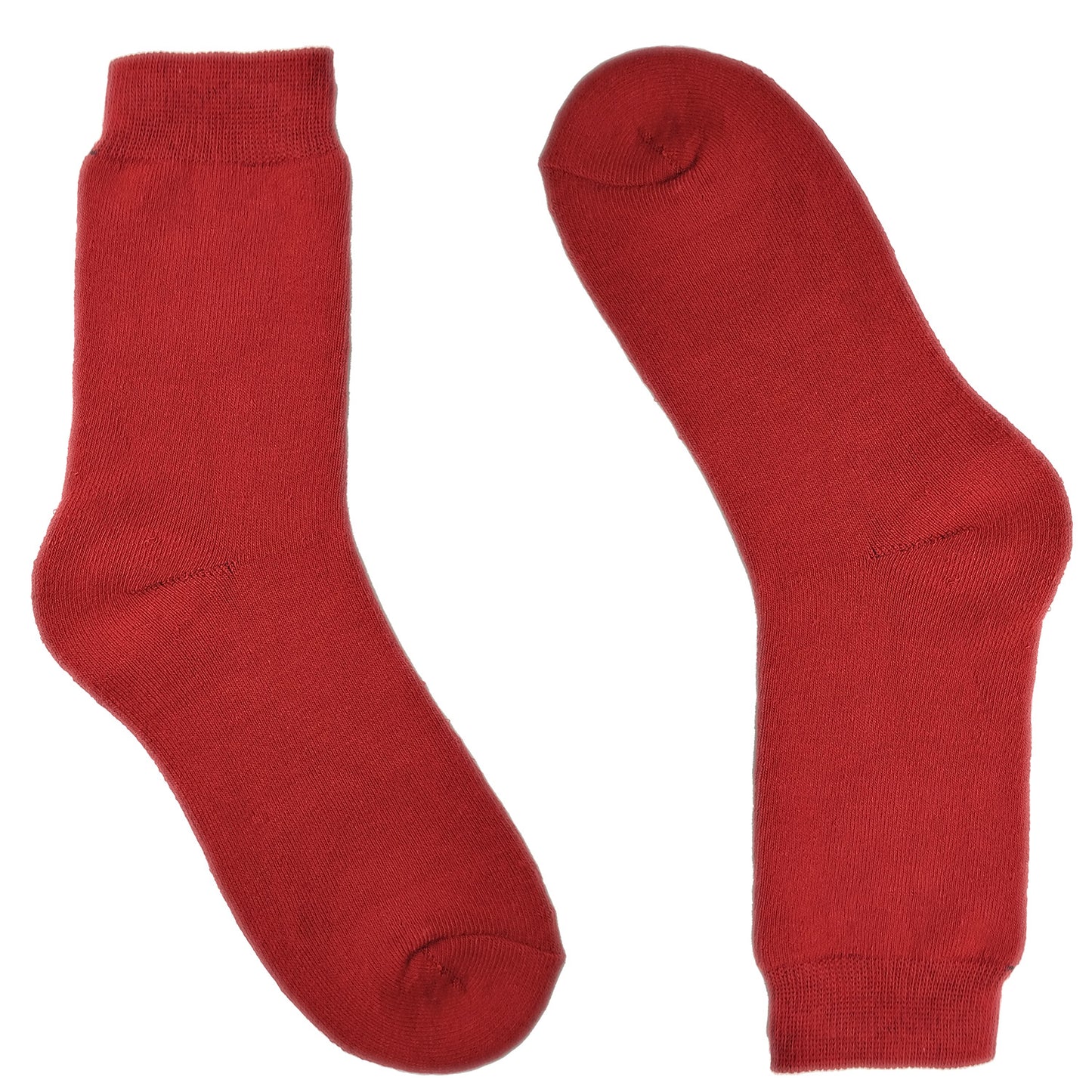 Frostfighter Damen rote Thermosocken ohne Gummi (6x Paar) Winter Vollfrottee Innenfutter