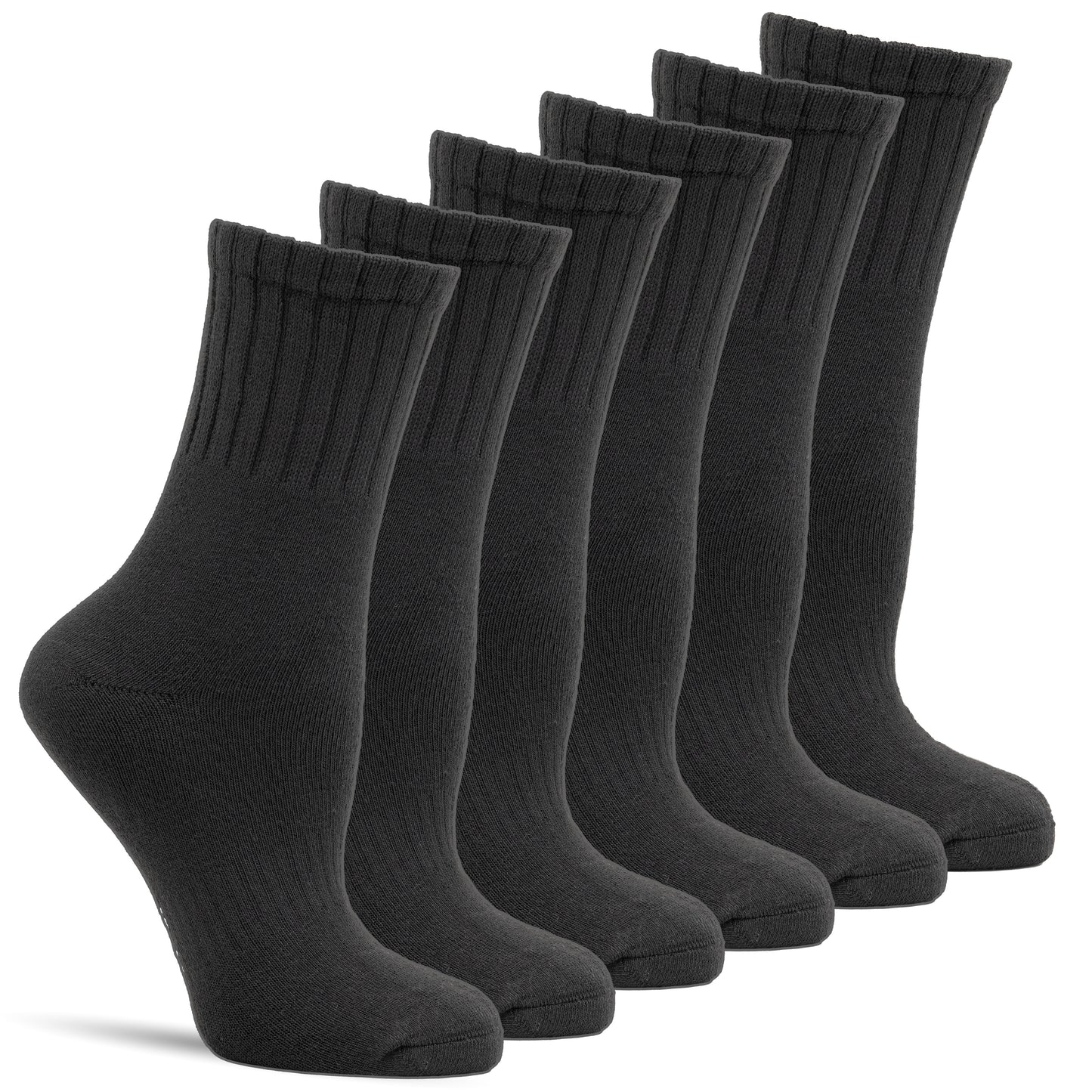 Frostfighter Damen Thermosocken (6x Paar) Quarter Schwarz Winter Ski Vollfrottee Innenfutter