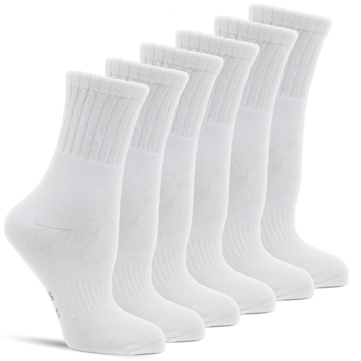 Frostfighter Damen Thermosocken (6x Paar) Quarter Weiß Winter Ski Vollfrottee Innenfutter