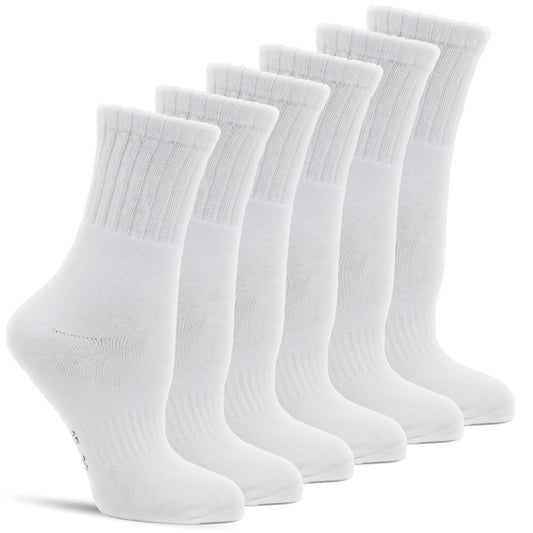 Frostfighter Damen Thermosocken (6x Paar) Quarter Weiß Winter Ski Vollfrottee Innenfutter