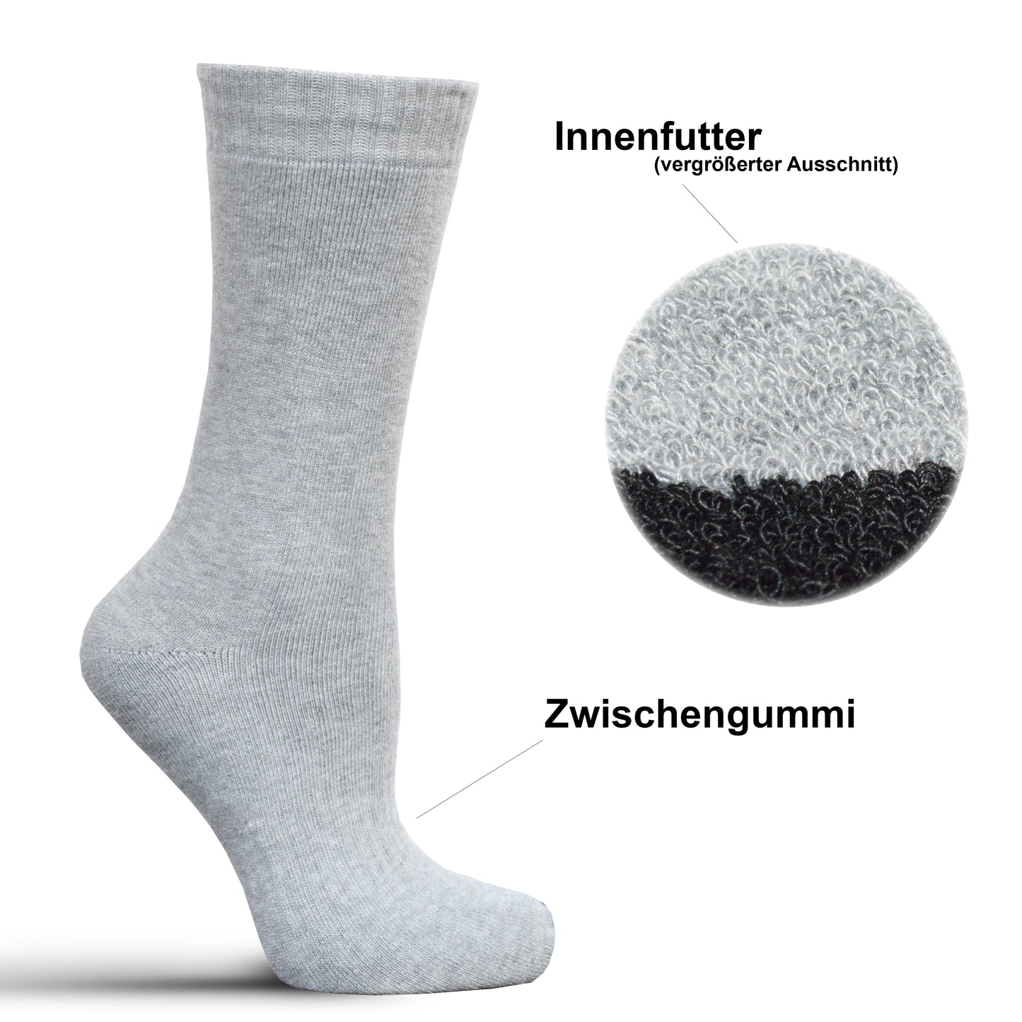 Frostfighter Herren Damen Thermosocken (6x Paar) Winter Ski Vollfrottee Innenfutter