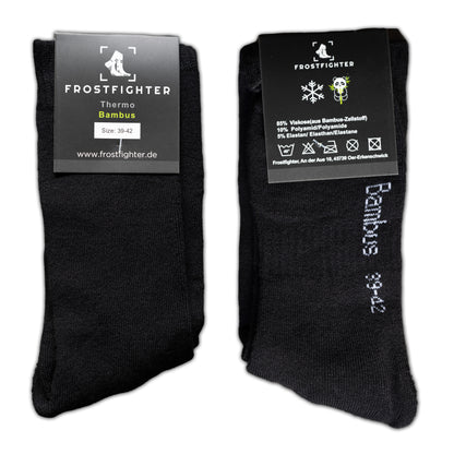 Frostfighter Herren Bambus Thermosocken (6x Paar) Winter Zwischengummi, Vollfrottee Innenfutter