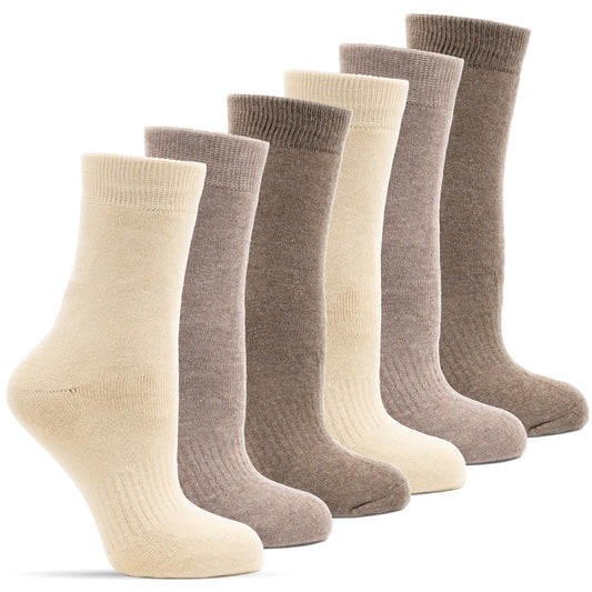 Frostfighter Damen Thermosocken (6x Paar) Naturfarben Winter Ski Vollfrottee Innenfutter