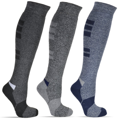 Frostfighter Herren Thermo Kniestrümpfe (4x Paar) Winter Ski Vollfrottee Innenfutter