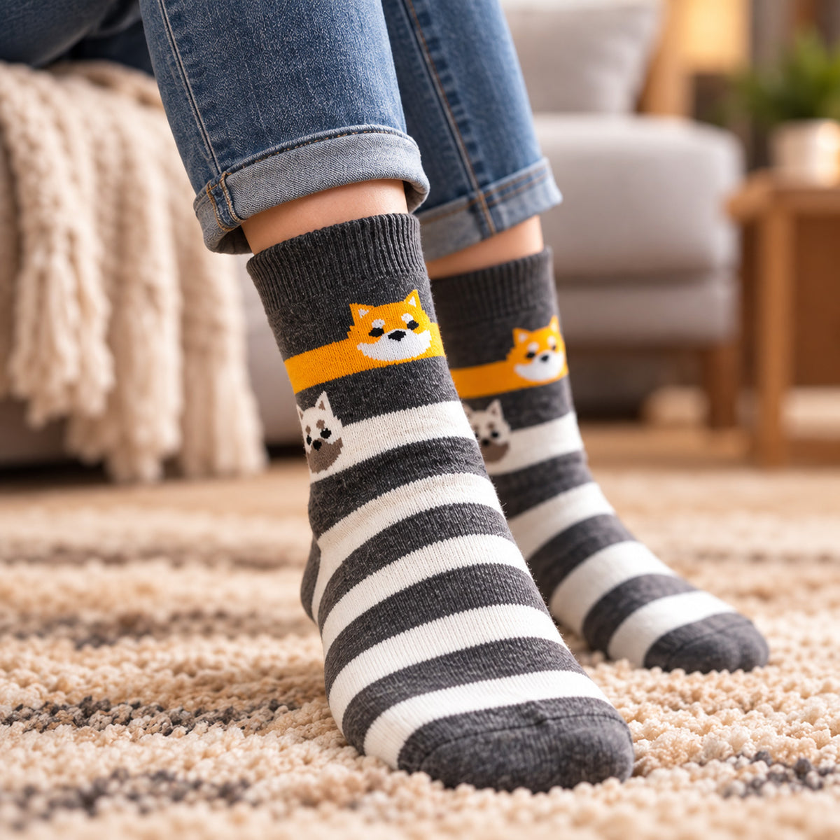 Frostfighter Damen Thermosocken 6 Paar – Warme Wintersocken mit weichem Frottee-Innenfutter